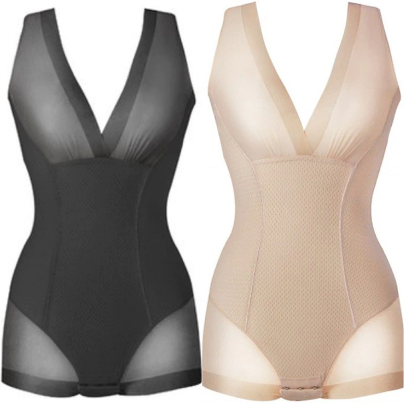 V-Neck Shapewear Jumpsuit