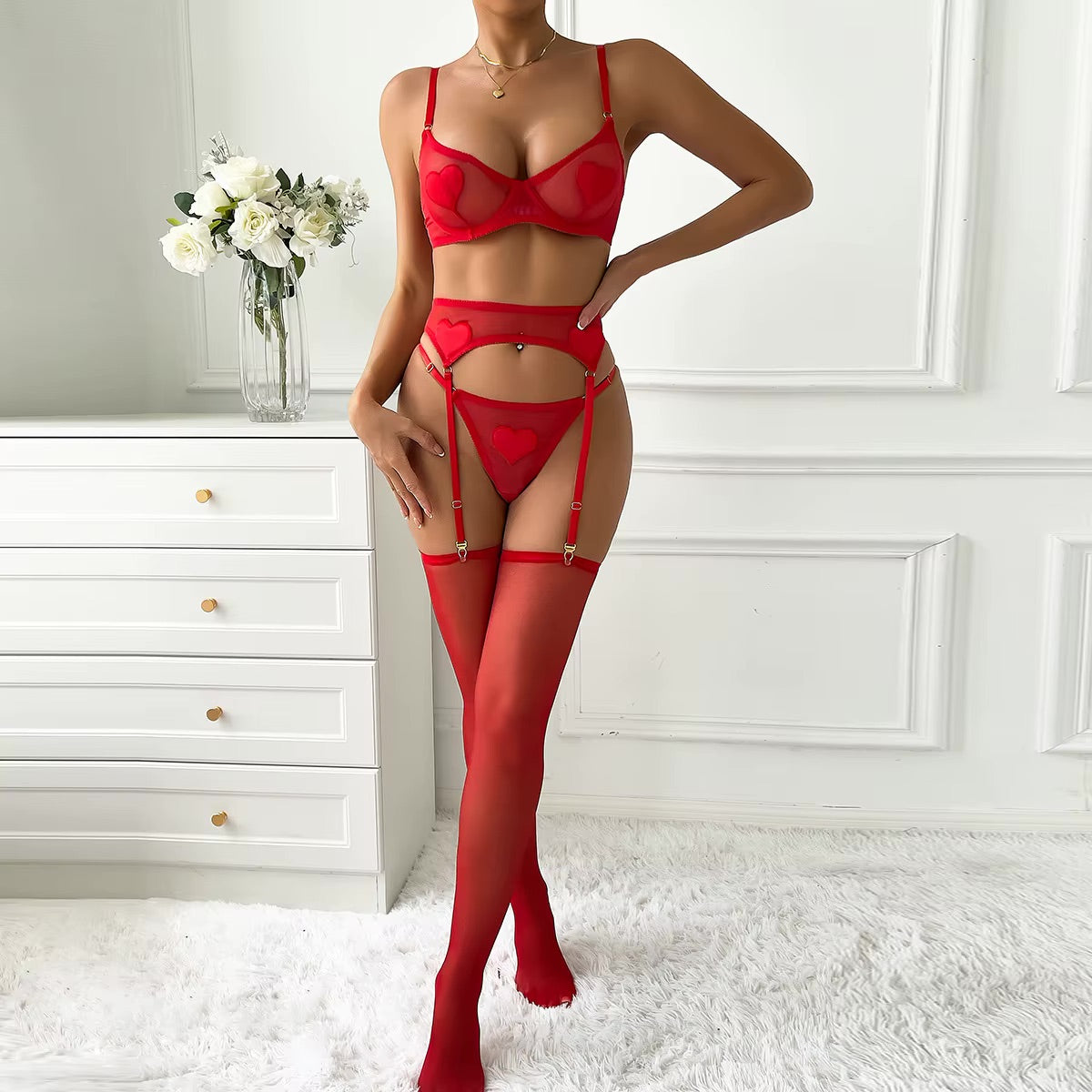 Valentina garter set