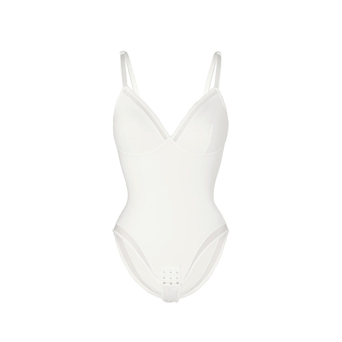 V-neck shapewear bodysuit