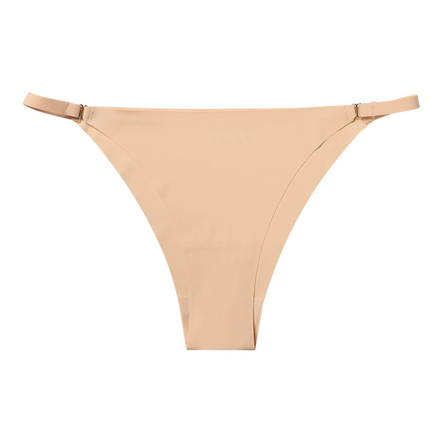 Seamless ice silk thong