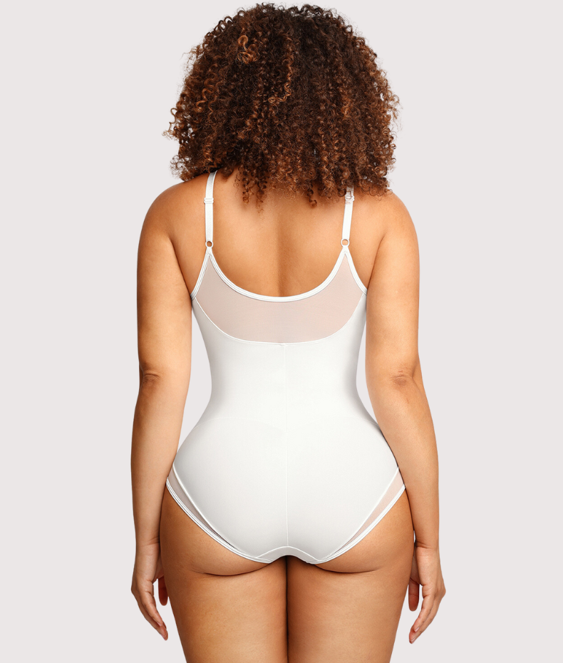 V-neck shapewear bodysuit