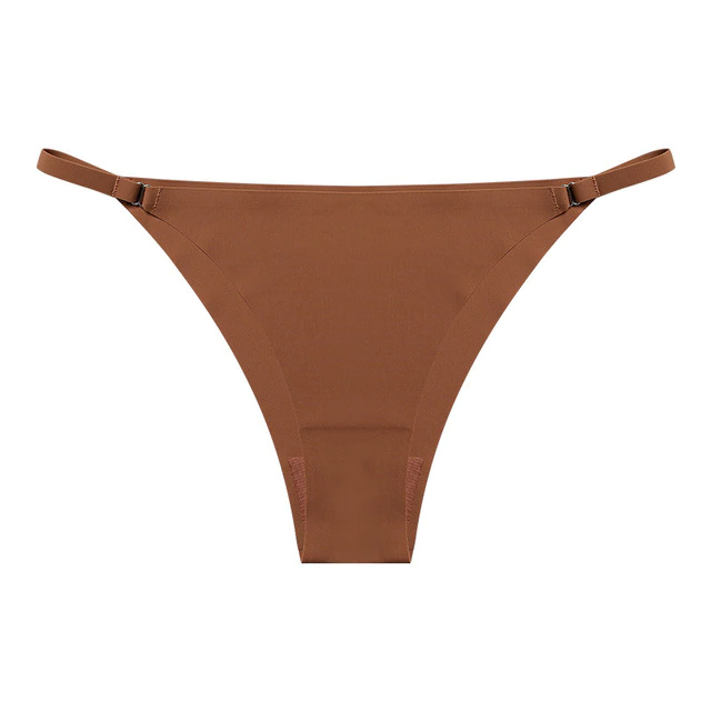 Seamless ice silk thong