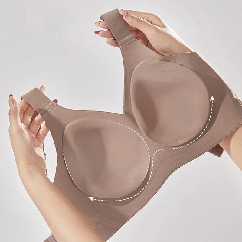 Seamless anti sagging bra