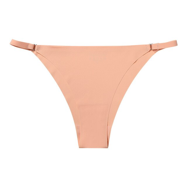 Seamless ice silk thong