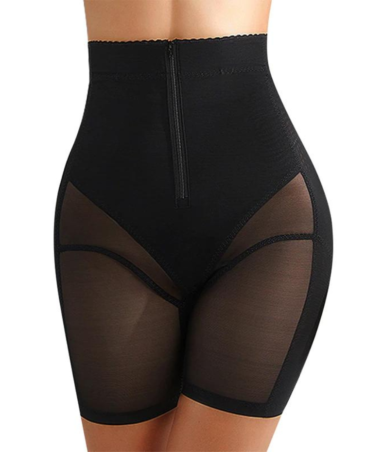 High-Waisted Transparent Shapewear Shorts
