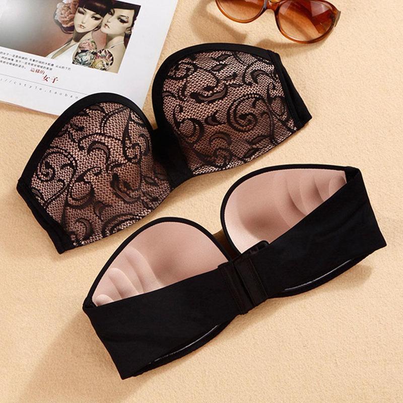 Strapless bustier bra