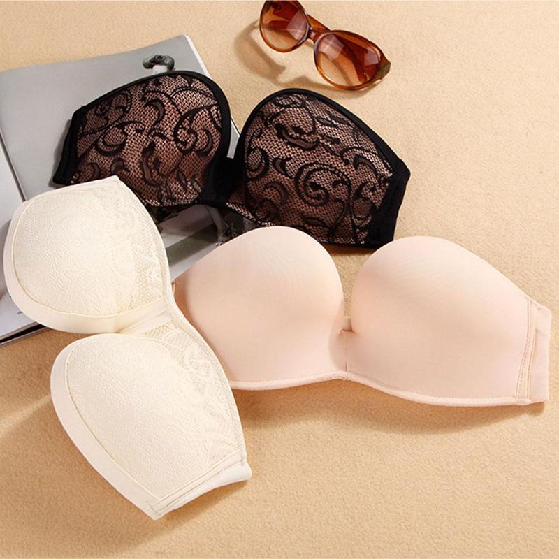 Strapless bustier bra