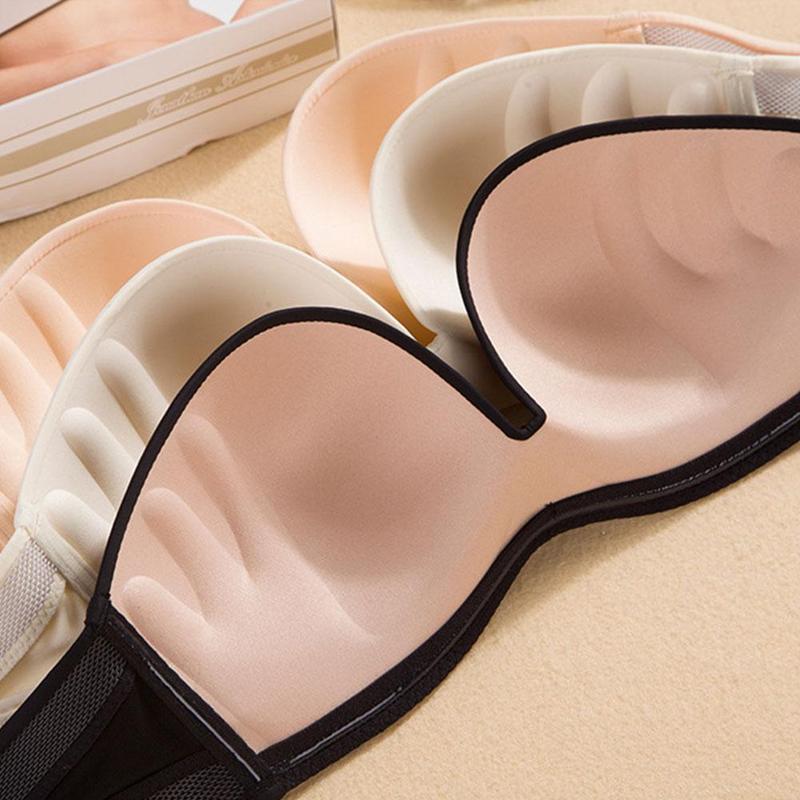 Strapless bustier bra
