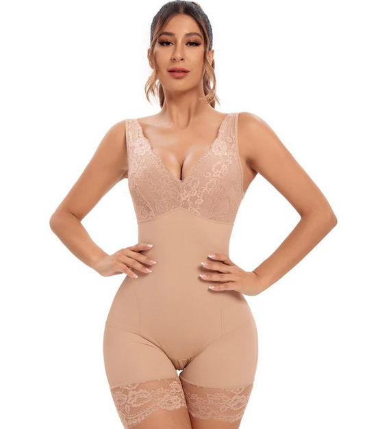 V-Neck Fitted Romper