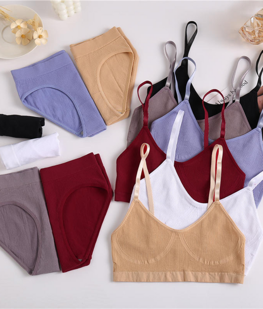 Seamless comfort lingerie set
