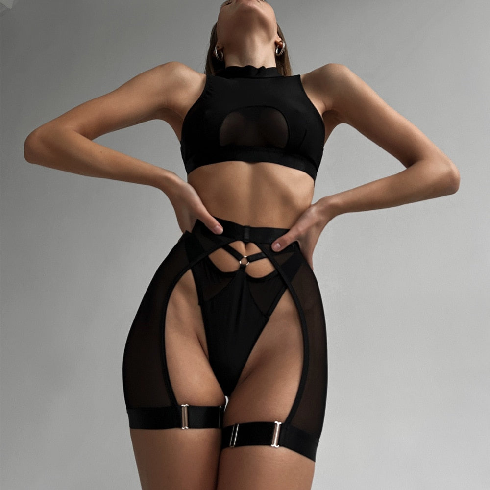Jasmine sexy garter set