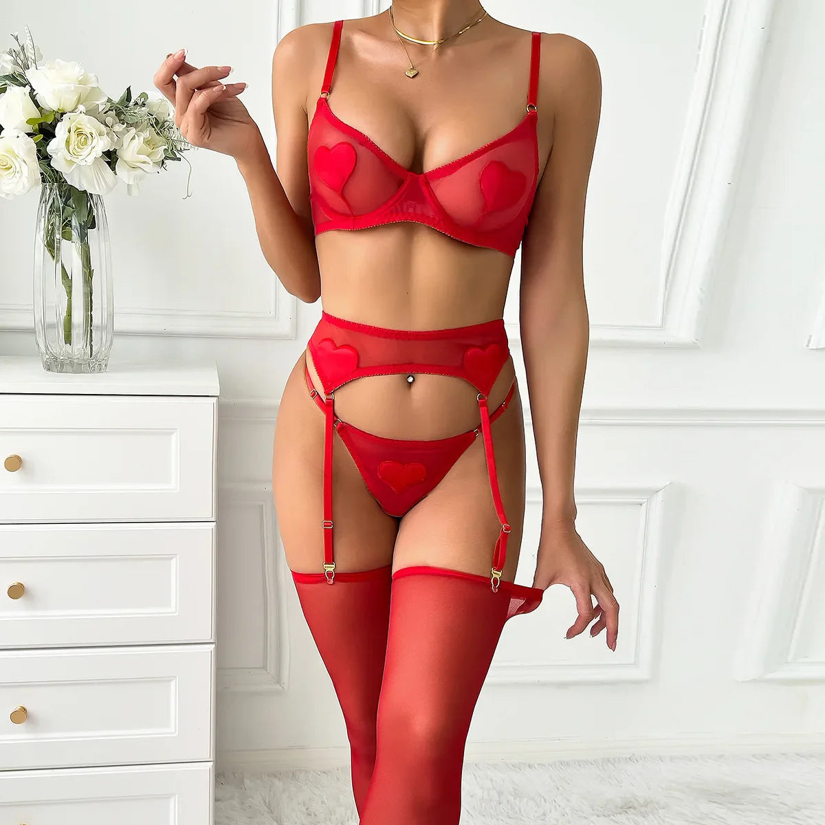 Valentina garter set