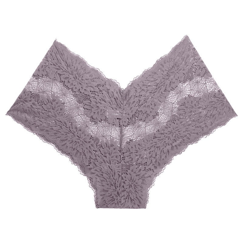 Floral embroidered lace boyshorts