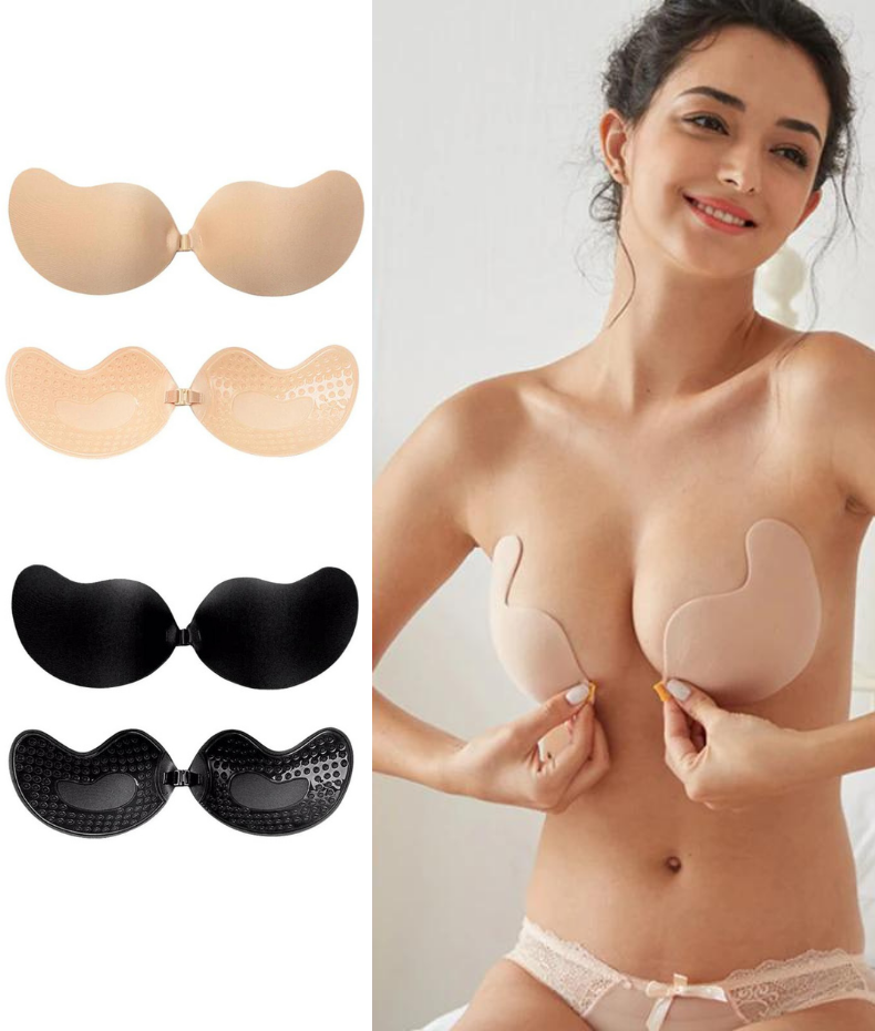 Invisible adhesive bra